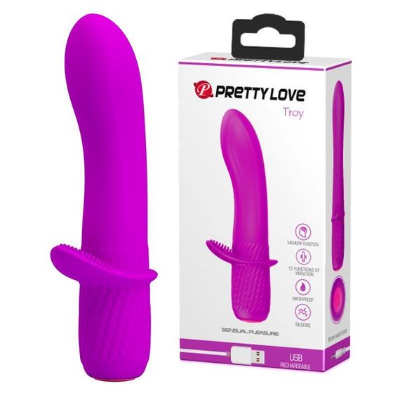 Вібратор PRETTY LOVE - TROY 12 FUNCTIONS USB Sex Aura
