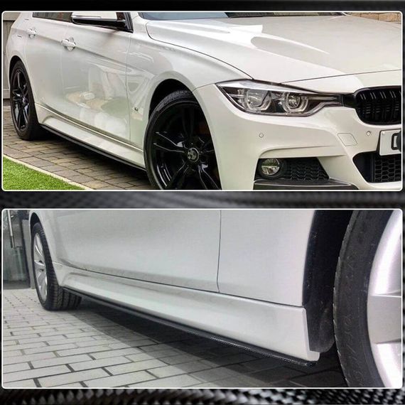 Накладки на пороги V1 (для F30 M-Sport, Карбон) для BMW 3 серия F-30/31/34 2012-2019 гг | Зображення 3