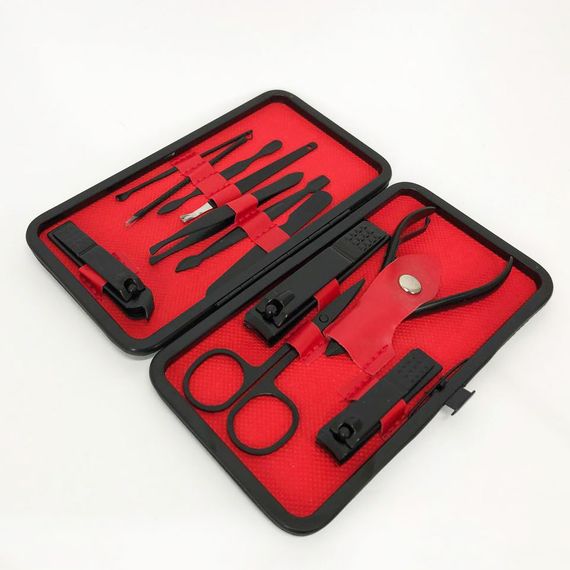 Манікюрний набір для догляду за нігтями, бровами та обличчям на BR-925 12 предметів | Зображення 1