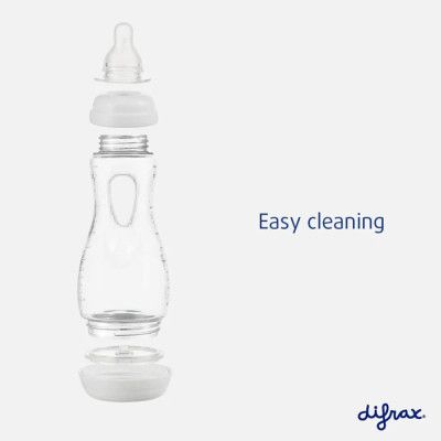 Бутылочка для кормления Difrax с силиконовой соской и проемом для держания, 240 мл (193 Raspberry) | Зображення 2