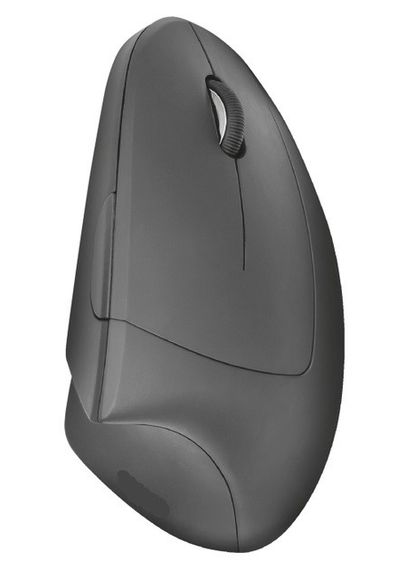 Беспроводная вертикальная компьютерная мышь SUPMANGO 1600 DPI 6 кнопок Черная | Зображення 2