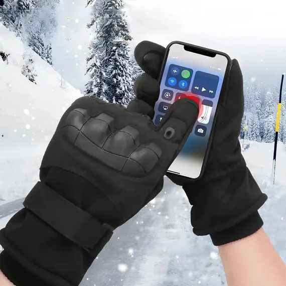 Зимові тактичні рукавиці сенсорні до -20°, XPRO, M, Чорний (234573759_417) | Зображення 1