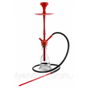 Кальян Kaya ELOX 30CМ Clear Alum Plug Red 2S