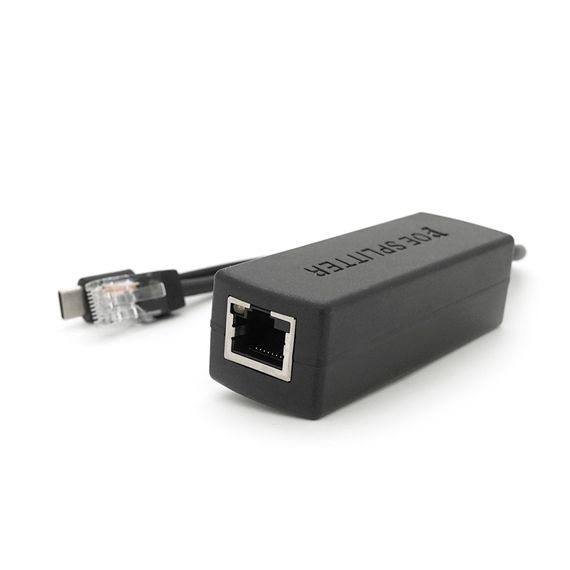 POE сплиттер AOT-0524 48V-5V, RJ45, Type-C (10/100Мбит, Вход-48V/Выход 5V 2.4А) | Зображення 2
