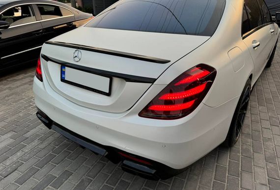 Задний диффузор BRB (под покраску, 2018-2025) для Mercedes S-сlass W222 | Зображення 5