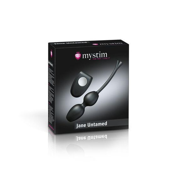Вагінальні кульки для міостімуляції Mystim Jane Untamed Vibe з вібрацією і пультом ДК Sex Aura | Зображення 1