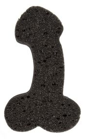 Губка для ванни Sponge Willy Black, 19 см sexstyle