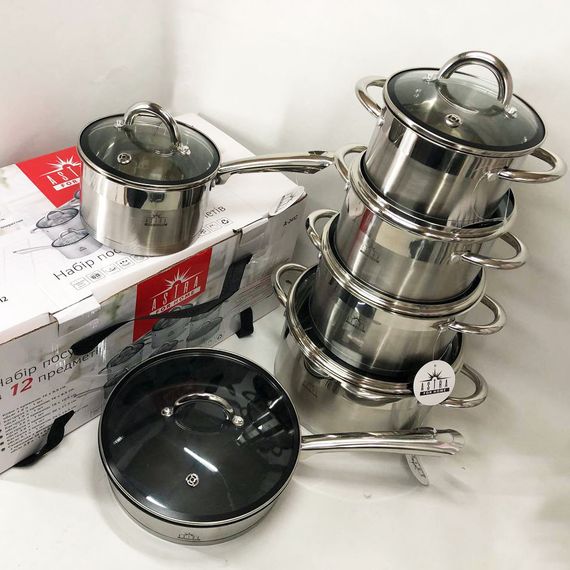 Набор посуды 12 предметов HV-930 ASTRA A-2412 | Зображення 3