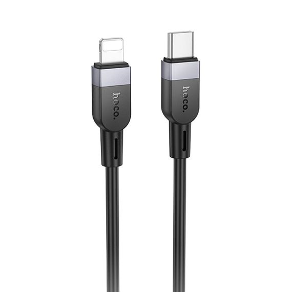 Дата кабель Hoco X109 Energy silicone Type-C to Lightning (1m) Black