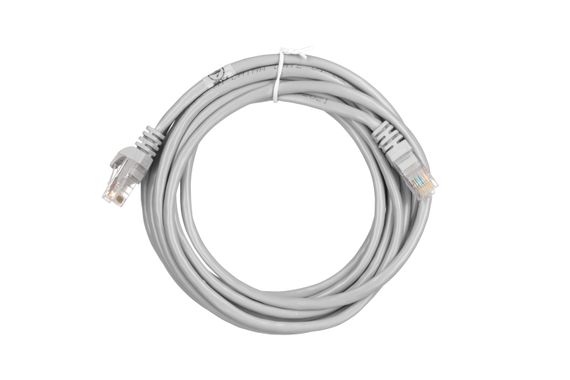 Патч-корд 2E Cat 5e,UTP,RJ45, 26AWG ,7/0.16 Cu, 3.00 m, PVC,Grey (2E-PC5ECOP-300GRY) | Зображення 1