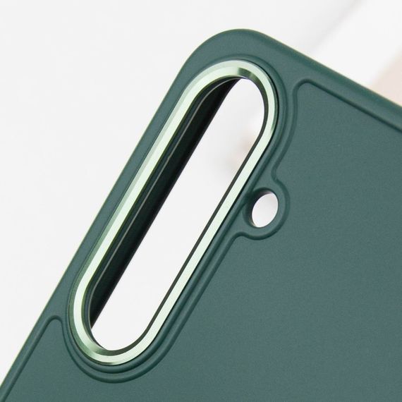 TPU чохол Bonbon Metal Style для Samsung Galaxy S24+ Зелений / Pine green | Зображення 5