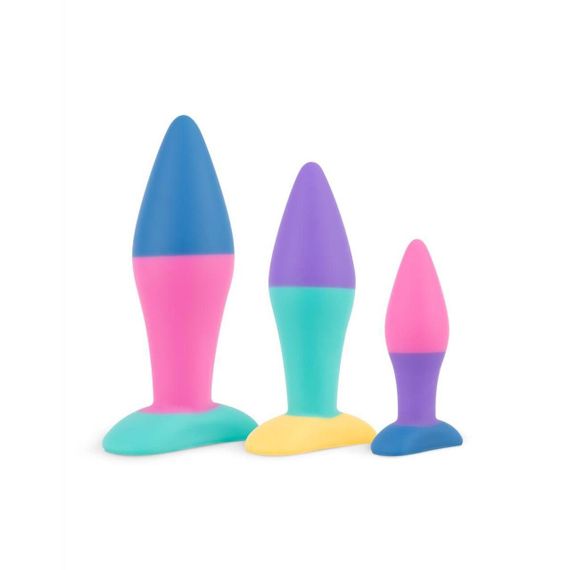 Набір анальних пробок PMV20 Koda – Butt Plug Set, діаметр 2,9 см, 3,9 см, 5 см Sex Aura