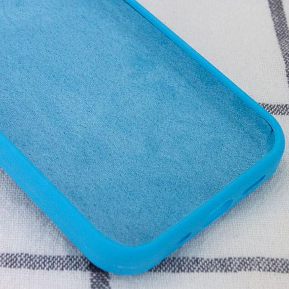 Чохол Silicone Case Full Protective (AA) NO LOGO для Apple iPhone 12 Pro Max (6.7") Блакитний / Blue | Зображення 2