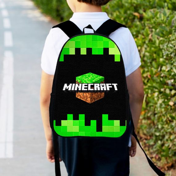 Рюкзак детский майнкрафт "Minecraft" 34х27см,городской ранец для мальчика с принтом (00181)