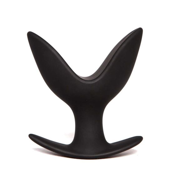 Анальна пробка з пелюстками "Лотос" Chisa Black Mont чорна, M sexstyle