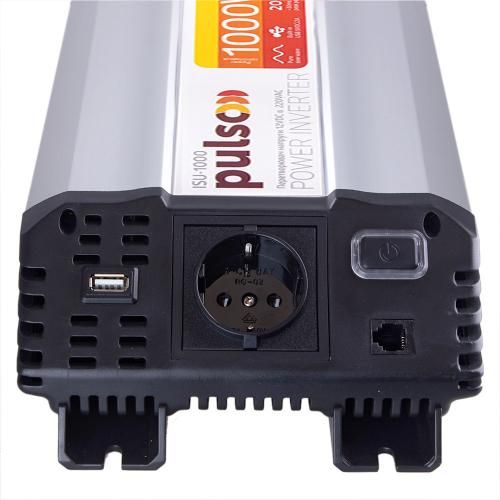 Перетворювач напруги PULSO/ISU-1000/12V-220V/1000W/USB-5VDC2.0A/син.хвиля/клеми | Зображення 2