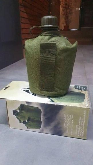 Армійський Фляга 0.8 л! + Чехол ! Військова фляга в чохлі! Фляга 0.8 л Міцна   знижка | Зображення 2