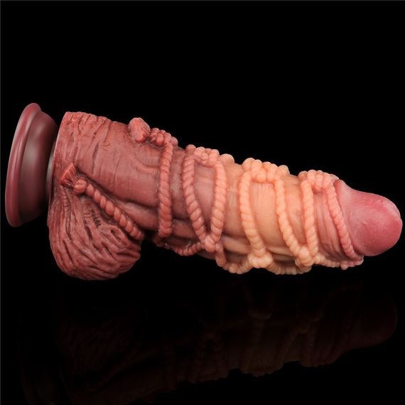 Фаллоимитатор значительного размера 9.5'' DUAL LAYERED PLATINUM SILICONE Sex Aura | Зображення 4