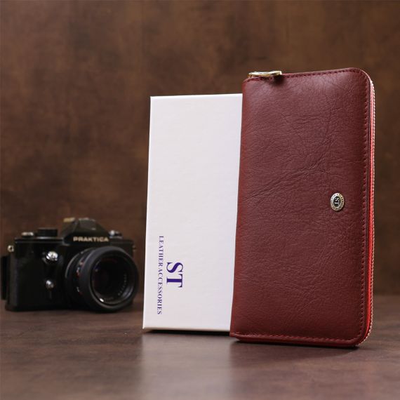 Универсальный женский клатч на молнии ST Leather 18865 Красный | Зображення 7