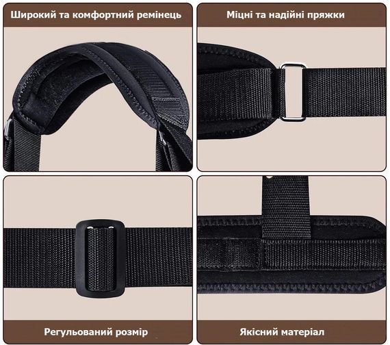 Черный BDSM бондаж для фиксации рук и ног с поддержкой шеи | Зображення 3