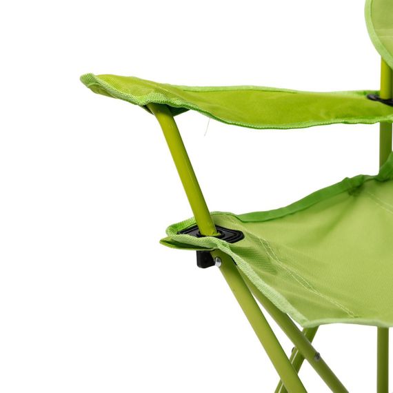 Розкладне крісло туристичне 34х58х65 см крісло для пікніка на природу з підстаканником Зелений | Зображення 6