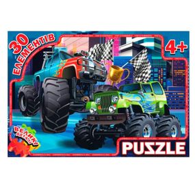 Детский пазл "Крутые тачки" RI17092114, 30 элементов