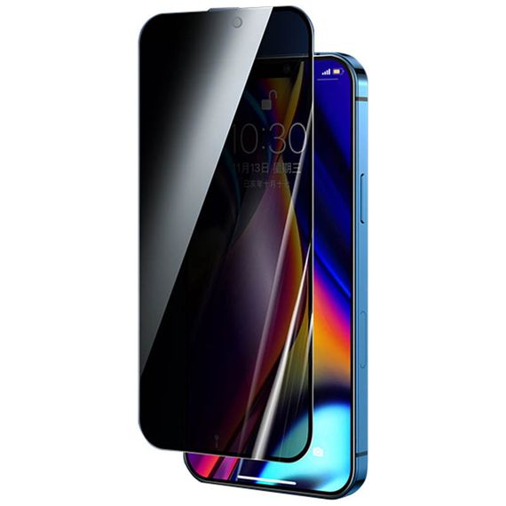 Защитное стекло Remax 3D Privacy (GL-27) для Apple iPhone 16 Pro Max (6.9") Черный | Зображення 4